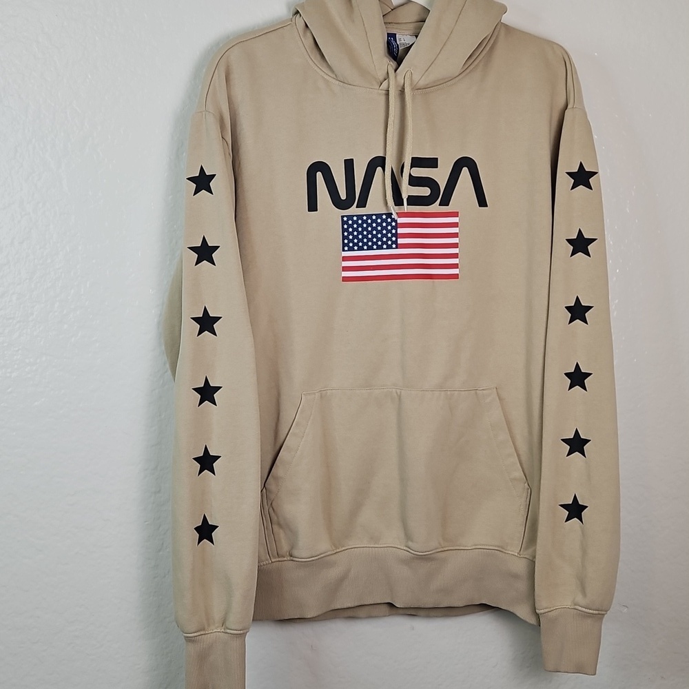 H&M Beige NASA Hoodie for Men